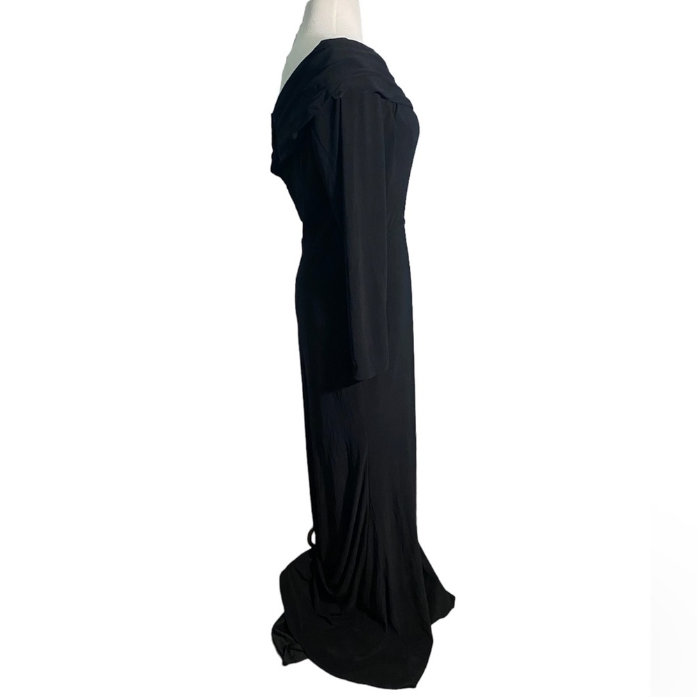 NWT IEENA by mac Duggal style no. 26595 black dress sz-8 - Picture 4 of 6